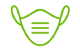 Zelená ikona respirátora