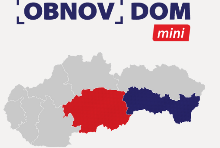 Mapa oprávnených obci Obnov dom mini